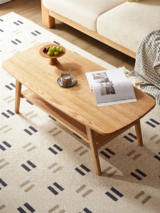 YUANSHI YUANSU | Solid Wood Double-deck Coffee Table