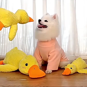Pet Duck Plush Toy Chewing Toys Squeak Ratch Plush Toy Dogs & Cat Toys