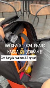 Tas Ransel Black Orange & Hexa Series: Tas Ransel Stylish untuk Pria
