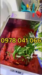 Máy trộn bánh tráng nằm ngang trộn sốt kim chi trộn sốt tẩm ướp thịt cối trộn lớn mô tơ 3000W