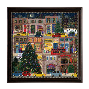 galison | Festive Christmas Night 500 Piece Adult Puzzles for Healing