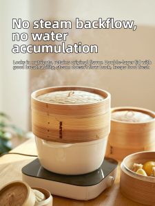 SIYUE | Bamboo Steaming Basket for Dumplings Mantou