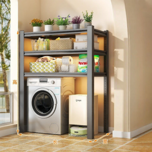 Laundry Washing Machine Shelving Unit Bathroom Storage Display Shelf