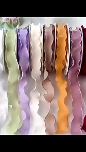 4cm 10Yards Decorative Linen Ribbon Fishtail Yarn for Gift Packaging Cake Bouquet Decor