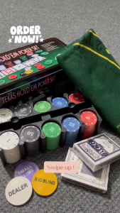 Mainan Kartu Poker Set Texas Hold Em