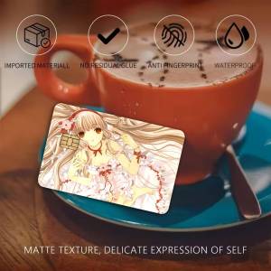 BILIBILI | Anime C-Chobits Kawaii Cô Gái Hoạt Hình Dễ Thương Thẻ Tín Dụng Da Dán Chống Nước Xe Buýt Tàu Điện Ngầm Thẻ Tường Báo Cho Nữ Tặng