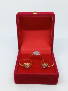 cincin love corr mp / cincin perak asli silver925 lapis emas/ cincin fashion wanita