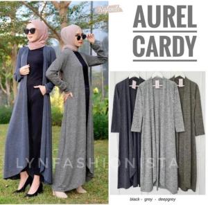 LYNFASHIONISTA-KARDIGAN WANITA RAJUT TEBAL/OUTER PANJANG GAMIS MUSLIM/AUREL