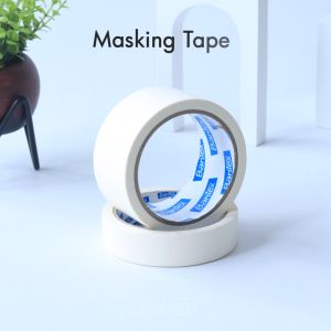 Bantex Masking Tape/Lakban Kertas Mudah Dilepas Tanpa Bekas Ukuran 24mm/48mm x 20 Meter BH2700X