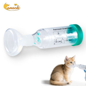 Cat Aerosol Chamber Pet Portable Inhaler Spacer Medical PVC Nebulizer Chamber For Animals Veterinary Equipment For Dog
