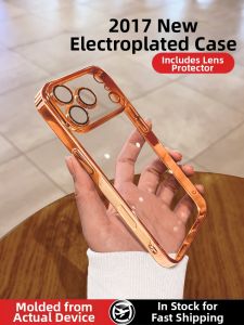 YOUSIDUN | Clear Electroplated Full Protection iPhone 17 Promax Case