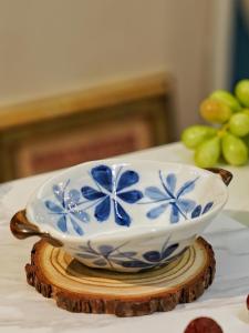 FENGBAI | Japanese Style Ear-handled Ceramic Condiment Dish