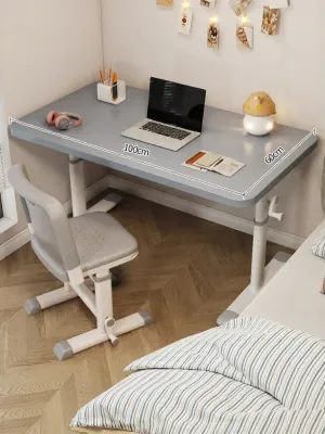 YOUDIANNIU | Adjustable Height Study Table Desk and Chair Set