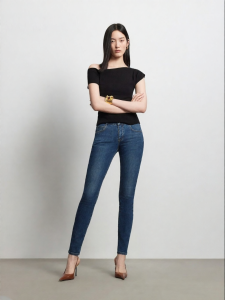 Vero Moda | Womens Butt-lifting Slim Tapered 9-Point Denim Pants Autumn Winter New
