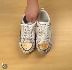 HTF 200MLShoe Whitener White Shoe Foam Cleaner Whiten Refreshed Polish Cleaning Tool