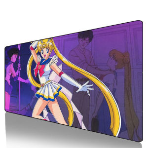 Bandai | Cool E-sports Mouse Pad S-Sailor Moon Smooth Flexible Rubber Gamer PC Computer Keyboard For CSGO Kawaii rug Mosuepad