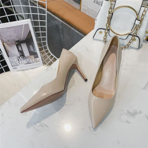 Womens Purple High Heel Shoes with Soft Leather and No Foot Wear Commuter Work Shoes French Style Stiletto Heels with Pointed Toe for Flats and Professional Shoes for Women