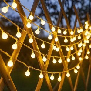 1PC 1.5M10LED/3M20LED small white ball battery box string lightbattery powered(without battery)used for tentparty decoration