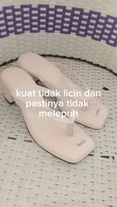 Sandal Wanita Jepit Heels 5cm Keren Terbaru Bisa COD
