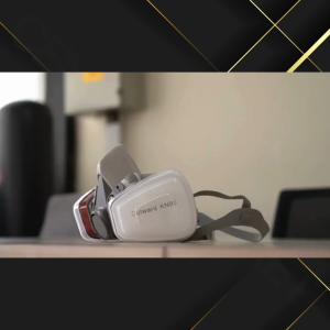 (TREENDY) Masker Gas Respirator Half Face Industrial Anti Debu Polusi dan Gas Beracun Dual Filter