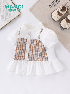Hamqi | Áo Sơ Mi Gồm 2 Mảnh Phong Cách Vintage Cho Bé Gái