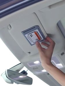 Car card clip sun visor organizer card storage dashboard paste installation car interior storage