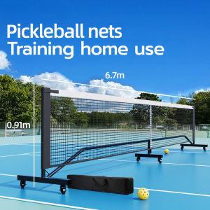 Pickleball net with swivel casters portable movable indoor and outdoor international standard professional competition training net frame