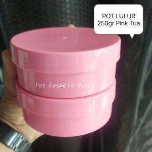 [ per 10 PCS ] pot lulur 250gr pink tua | pink muda | pot lulur 250gr kosong |  pot hb kosong 250 ml |  tempat Hb kosong 250 ml