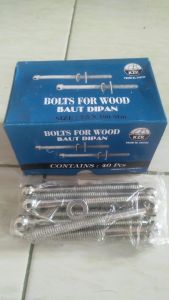 786 promo baut dipan warna putih dan hitam merk kzk harga per 1 pak.8 pcs .4 pcs dan 1 pcs