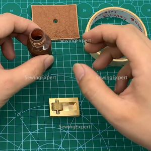 Alat Cat Pinggiran Kulit / Roller Finishing Cat Kain Kulit / Leather Edge Applicator Dyeing roller Alat Jahit Kain Kulit Imitasi Alat Jahit