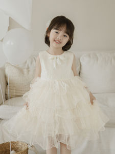 YOEHYAUL | Summer New Style Cake Tulle Sleeveless Dress With Glitter