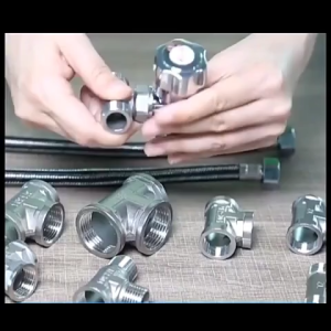 High Quality Thickening Stainless steel 304 Tee Nipple Pipe Fittings Connector Size 20mm II FIX-IT CORNER PH