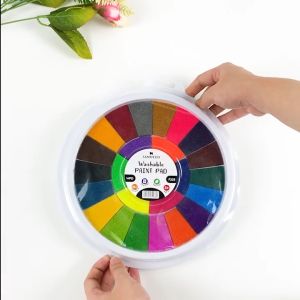 SAMOYED WPD Cat Lukis Anak / Jari / Tangan / Busa Cap / Stempel / Finger / Hand / Stamp Painting / Washable Paint Pad