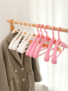 Thickened Plastic Clothes Hanger Wide Shoulder Suit Coat Adult Men Women Home Use Pink Girl Heart Popular Element Bedroom Storage Organizer