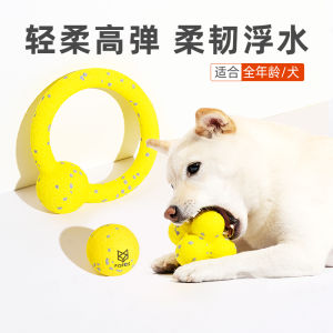 Durable Dog Toy Ball Chew Resistant Pet Teeth Grinding Toys for Golden Retriever Corgi Large Breeds Two Fofos Lucky Foxes