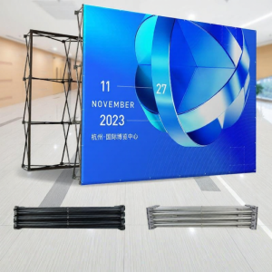 Iron Flexible Outdoor Folding Sign-In Wall For Advertising Events Portable Display Rack
