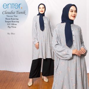 SETELAN ROK JUMBO CLAUDIA LD 140 4XL XXXXL BAHAN VISCOSE VIOR BY ENTER ATASAN JUMBO TERBARU