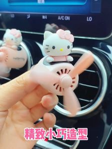 (1pcs)100% Authentic Sanrio Hello Kitty Car Fragrance Car Air Freshener Fine Perfume in the Car Perfume Aromatherapy Air-outlet Ornaments Car Accessories Mickey Minnie X01/RAM0025/DSJ04