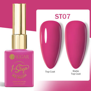 UR SUGAR 15ml 1-step Gel Polish 3 IN 1 Gel Nail Polish Pink Colors Nail Art Soak Off LED UV Gel Nail Varnishes For Nail DIY Arts