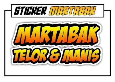 Sticker Martabak | Sticker Gerobak Kaca Jualan