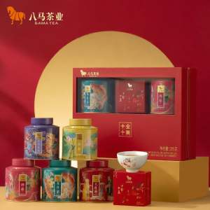 BAMA TEA | Gift Box Tea Set Combination of Oolong Jasmine Yellow Longjing