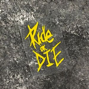 Ride or Die Road Bike Frame Stickers MTB Bicycle Top Tube Waterproof Cycling Handlebars Fork Vinyl Decals Motorcycle Accessories