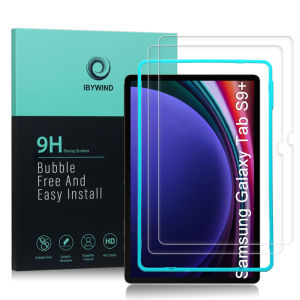 Ibywind For Samsung Galaxy Tab S9+/S9 FE+/S10+ (12.4“) Screen Protectorwith 2 Pcs Tempered Glass[Fingerprint ReaderEasy to install]