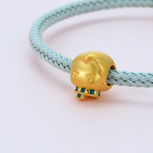 Chow Sang Sang 周生生 999 Gold Harry Potter Draco Malfoy Charm for Women & Men 94545C (Bracelet Not Included)