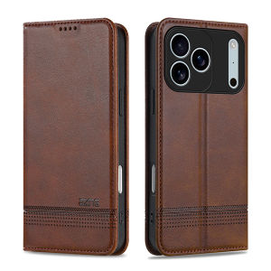 szhaiyu | Magnetic Flip Leather Stand Phone Case for IPhone 18 Pro Air 17 16 15 14 13 12 11 Pro Max 7 8 Plus Wallet Slot Card Holder Cover