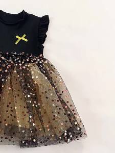 ชุดเด็กผู้หญิงชุดฤดูร้อนเด็กเวอร์ชั่นเกาหลีสาวฝ้ายกระโปรง Pompom ซูเปอร์เซียนหยางอากาศตาข่ายเส้นด้ายชาย กระโปรงหลัก