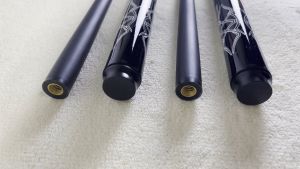 HOTBAO 13MM Big Head Carbon Fiber 1/2 Split Carbon Billiards Pool Cue for American 9-Ball with Free Gift Accessories