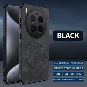 Applicable to VIVO X300Pro mobile phone case Lightning Napa pattern V60lite magnetic suction V70FE anti-drop protective case h260709