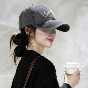 Cgediao | Wide Brim Deep Fitting Soft Top Face Slimming Vintage Baseball Cap
