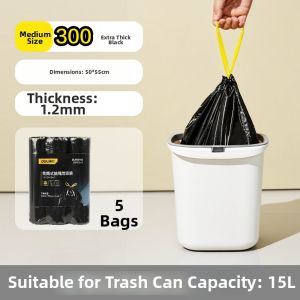 deli | Durable Heavy Duty Trash Bags Drawstring